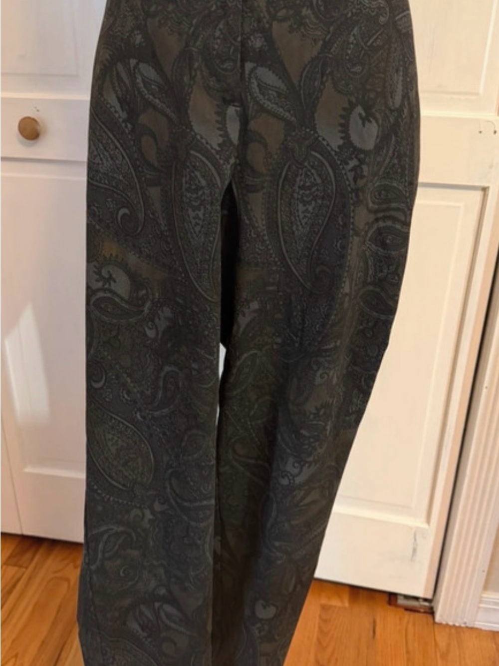 Van Heusen Paisley Trousers - Charcoal Black